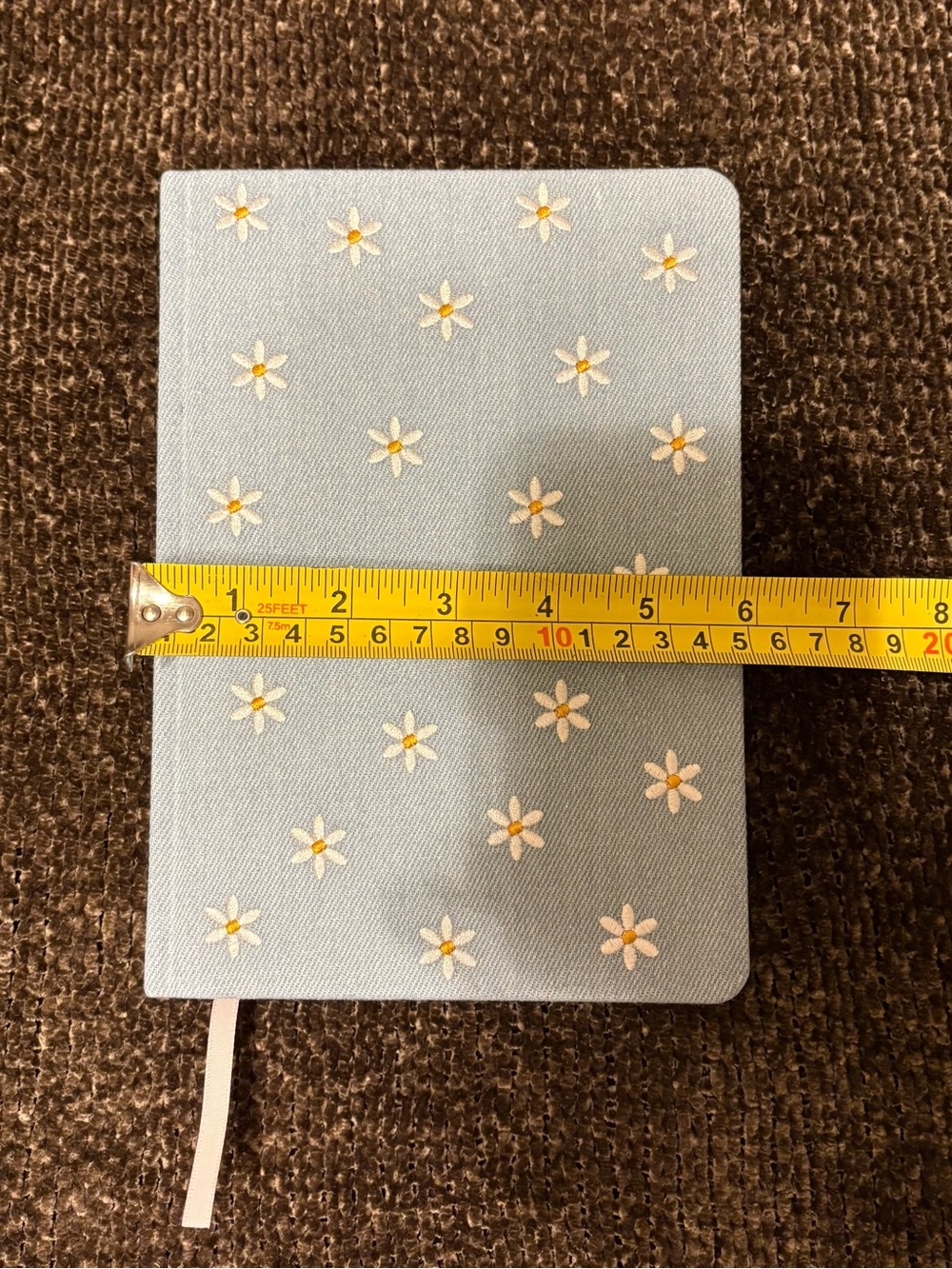Light Blue Daisy Embroidered Notebook - Picture 6 of 6